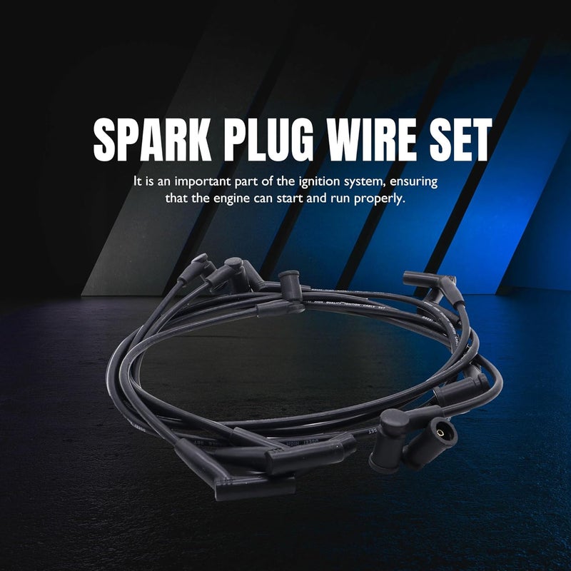 OXCANO 671-6108 Ignition Spark Plug Wires Set of 6 Compatible with Ford Mustang 2001 2002 2003 2004 V6 3.8L, Compatible with Mustang 2004 V6 3.9L-Petrol, 8MM - Image 4